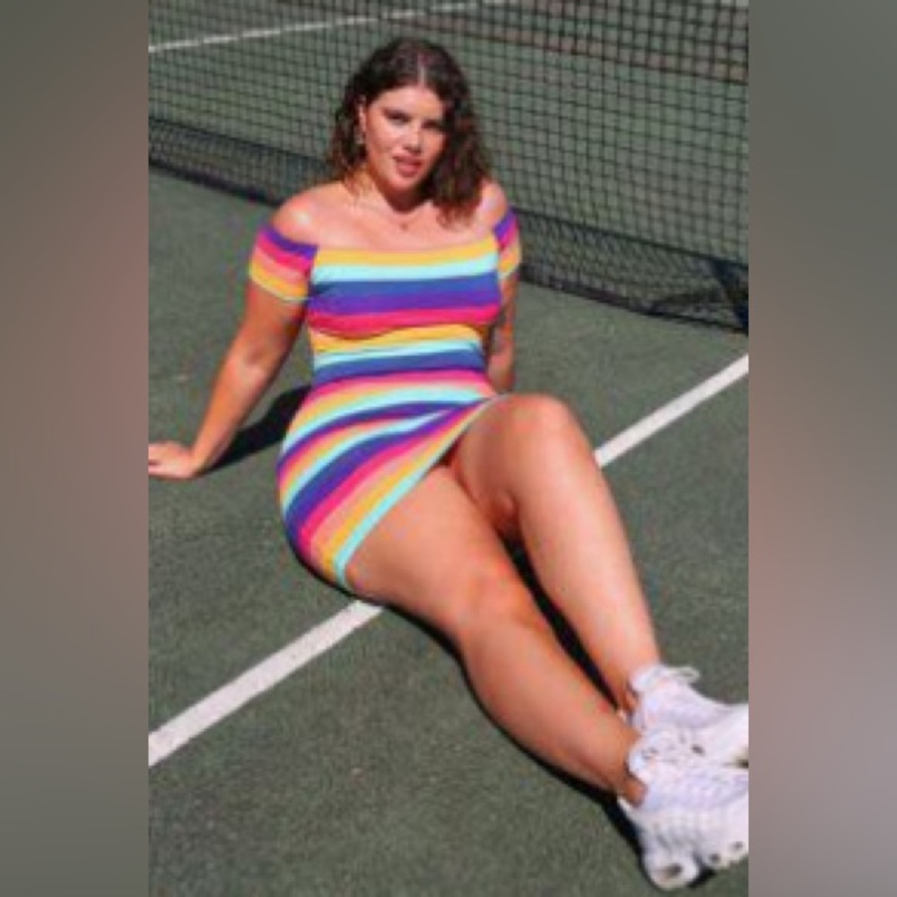 Shein 3X Colorful Striped Dress PERFECT for Spring / Summer ☀️